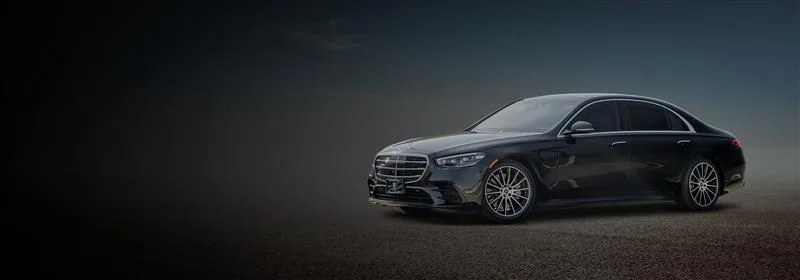 Mercedes S-Class luxury car available for rent with chauffeur service