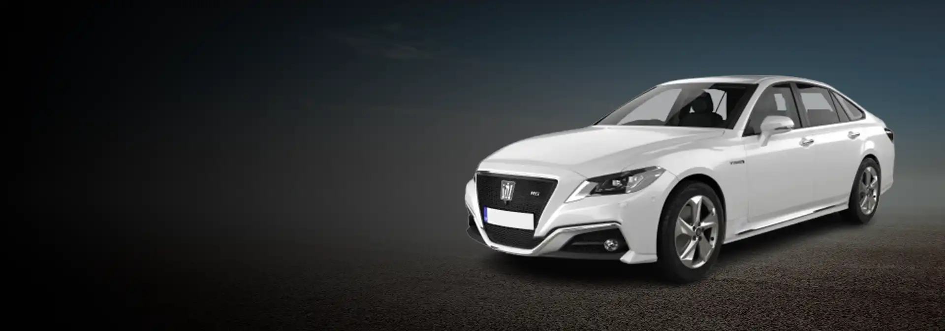 Toyota Crown luxury sedan available for rent – combining executive comfort, sleek design, and advanced technology