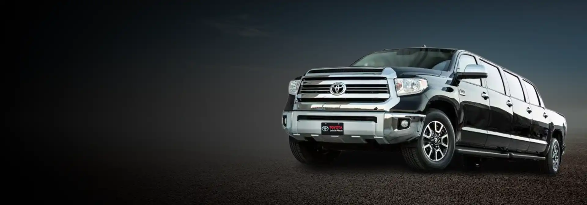 Toyota Tundra stretch limousine rental in Islamabad, Rawalpindi, and Mirpur for weddings, parties, group travel, and luxury airport pickup.